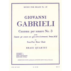 Canzona per sonare no.3 for 4-part - Giovanni Gabrieli