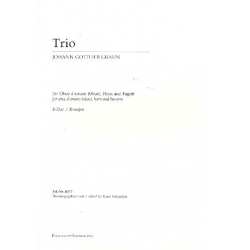 Trio E-Dur für Oboe (d'amore), Horn - Johann Gottlieb Graun