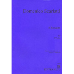 5 Sonaten für 2 Violen - Domenico Scarlatti