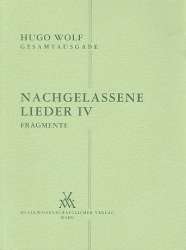 Nachgelassene Lieder Band 4 - Hugo Wolf