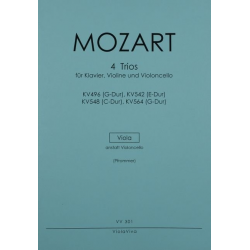 Trios für Violine, Violoncello und Klavier - Wolfgang Amadeus Mozart