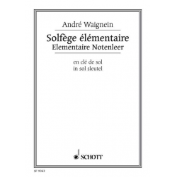 Solfège élémentaire en clé de sol (fr/nl) - André Waignein