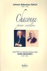 Chaconne BWV1004 pour violon - Johann Sebastian Bach