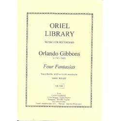 4 Fantasias for 3 recorders - Orlando Gibbons