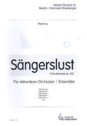 Sängerslust op.328 für Akkordeonorchester - Johann Strauß / Strauss (Sohn)