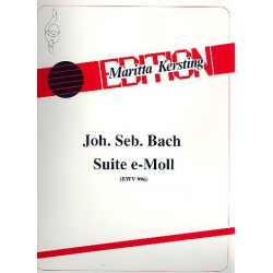 Suite e-Moll BWV996 für Gitarre - Johann Sebastian Bach