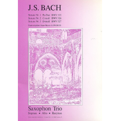 6 Sonates en trio Band 1 für 3 Saxophone - Johann Sebastian Bach
