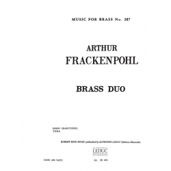 Brass Duo for horn in f (baritone) and tuba - Arthur Frackenpohl