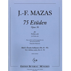 75 Etüden op.36 Band 2 (Nr.31-57) - Jacques Mazas