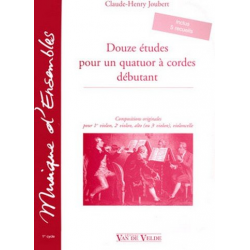 12 Études pour un quatuor à cordes débutant - Claude-Henry Joubert