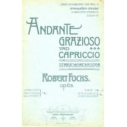 ANDANTE GRAZIOSO OP.63 FUER - Robert Fuchs