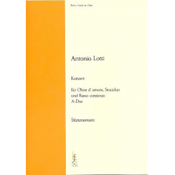 Konzert für Oboe d'amore, - Antonio Lotti