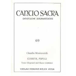 Currite populi für Tenor - Claudio Monteverdi