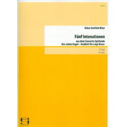 5 Intonationen aus dem Concerto spirituale - Oskar Gottlieb Blarr