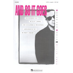 And So It Goes - Billy Joel / Arr. Kirby Shaw