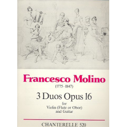 3 Duos op.16 for violin (flute, oboe) - Francesco Molino