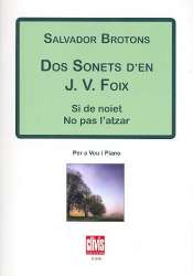 2 Sonets de J.V. Foix per a veu i piano - Salvador Brotons