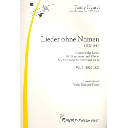 Lieder ohne Namen Band 1 (1820-1827) - Fanny Cecile Mendelssohn (Hensel)