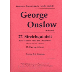 Quintett D-Dur Nr.27 op.68 - George Onslow