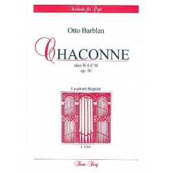 Chaconne über Bach op.10 - Otto Barblan