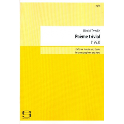 Poème trivial für Tenorsaxophon - Dimitri Terzakis