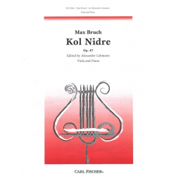 KOL NIDRE OP.47 : FOR VIOLA AND - Max Bruch