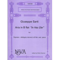 In hac die Aria B flat major for - Giuseppe Sarti