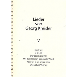 Lieder von Georg Kreisler Band 5 - Georg Kreisler