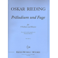 Präludium und Fuge für 3 Violinen - Oskar Rieding