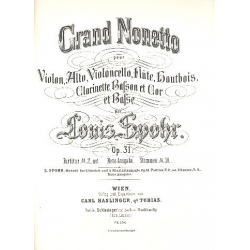 Nonett op.31 für Violine, Viola, Violoncello, - Louis Spohr