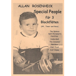Special People für 3 Blockflöten - Allan Rosenheck