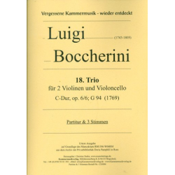 Trio C-Dur Nr.18 op.6,6 G94 - Luigi Boccherini