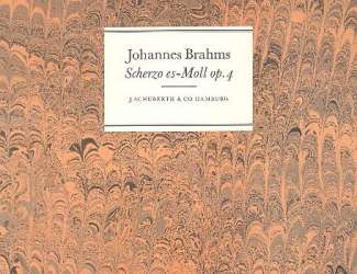 Scherzo es-Moll op.4 für Klavier - Johannes Brahms