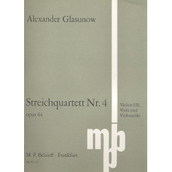 Streichquartett Nr.4 op.64 - Alexander Glasunow