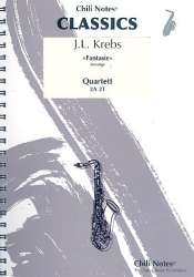 Fantasie (Auszüge) für 4 Saxophone - Johann Ludwig Krebs