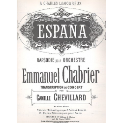 Espana pour piano - Alexis Emmanuel Chabrier