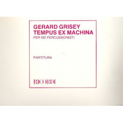 Tempus Ex Machina - Gérard Grisey