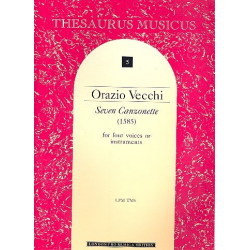 7 Canzonette for 4 voices -Orazio Vecchi