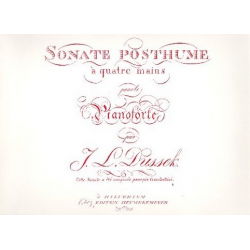 Sonate posthume pour piano a - Jan Ladislav Dussek