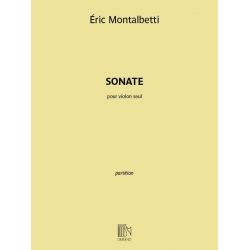 DF16294 Sonate - - Eric Montalbetti