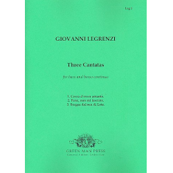 3 cantatas for bass and bc - Giovanni Legrenzi