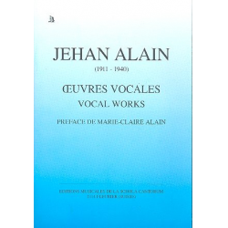 Oeuvres vocales - Jehan Alain
