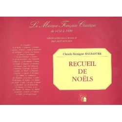 Recueil de Noels pour clavecin ou piano - Claude Benigne Balbastre
