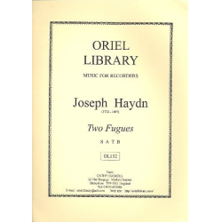 2 Fugues for 4 recorders (SATB) - Franz Joseph Haydn