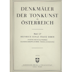 Instrumentalwerke handschriftlicher - Heinrich Ignaz Franz von Biber