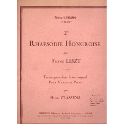 Rhapsodie Hongroise no.2 pour - Franz Liszt