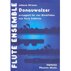 Donauwalzer für 4 Blockflöten - Johann Strauß / Strauss (Sohn)
