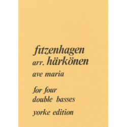 Ave Maria for 4 double basses - Wilhelm Fitzenhagen