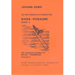 Etüden für Baßposaune Band 2 - Johann Doms