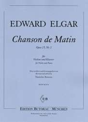 Chanson de matin op.15,2 für Violine und Klavier - Edward Elgar
